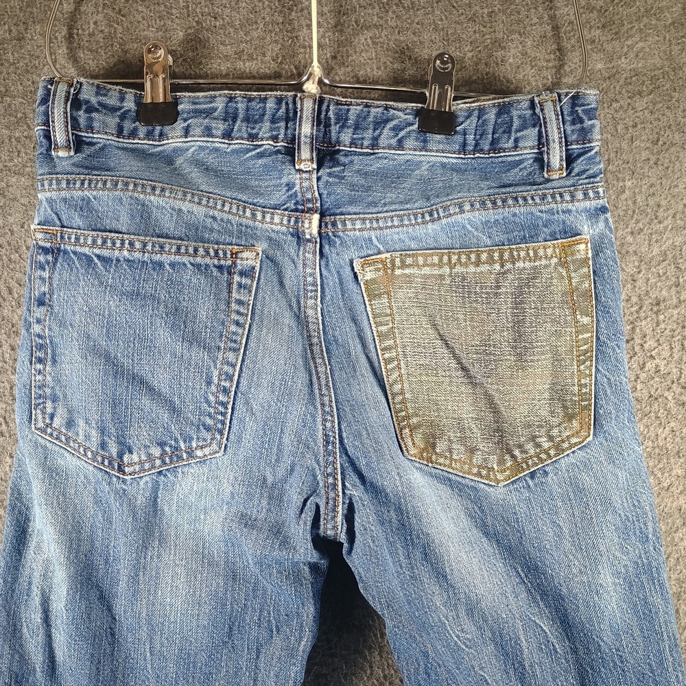 Gap Kids Jeans Boys 16 Slim Straight Fit Light Wash Pocket Accent‎ Heavy Duty - Picture 6 of 10